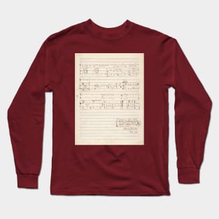 Debussy | Claude Debussy original handwritten score | 2 of 2 Long Sleeve T-Shirt